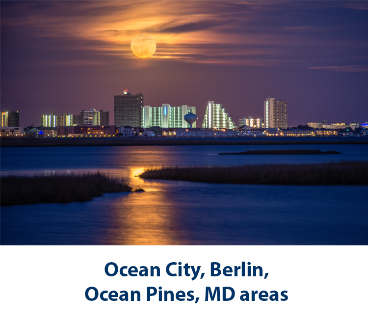Ocean City, Berlin, Ocean Pines, MD areas