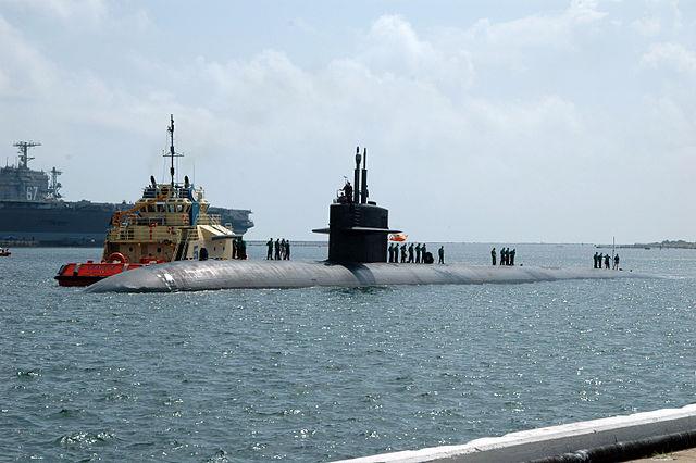 Submarine docked at Naval Station Mayport in Jacksonville
