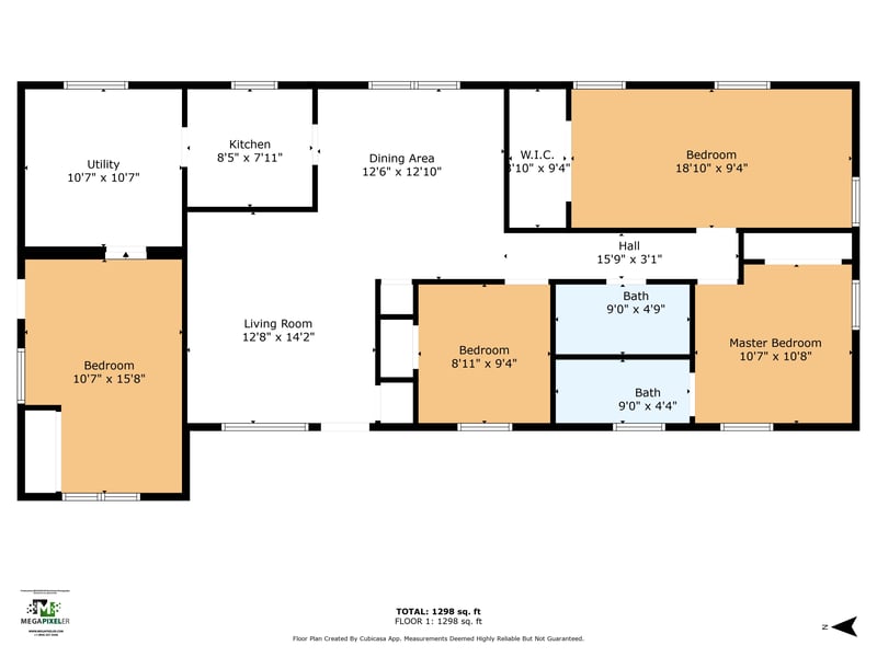 Floorplan at 4043 Marland St, Jacksonville, FL 32209