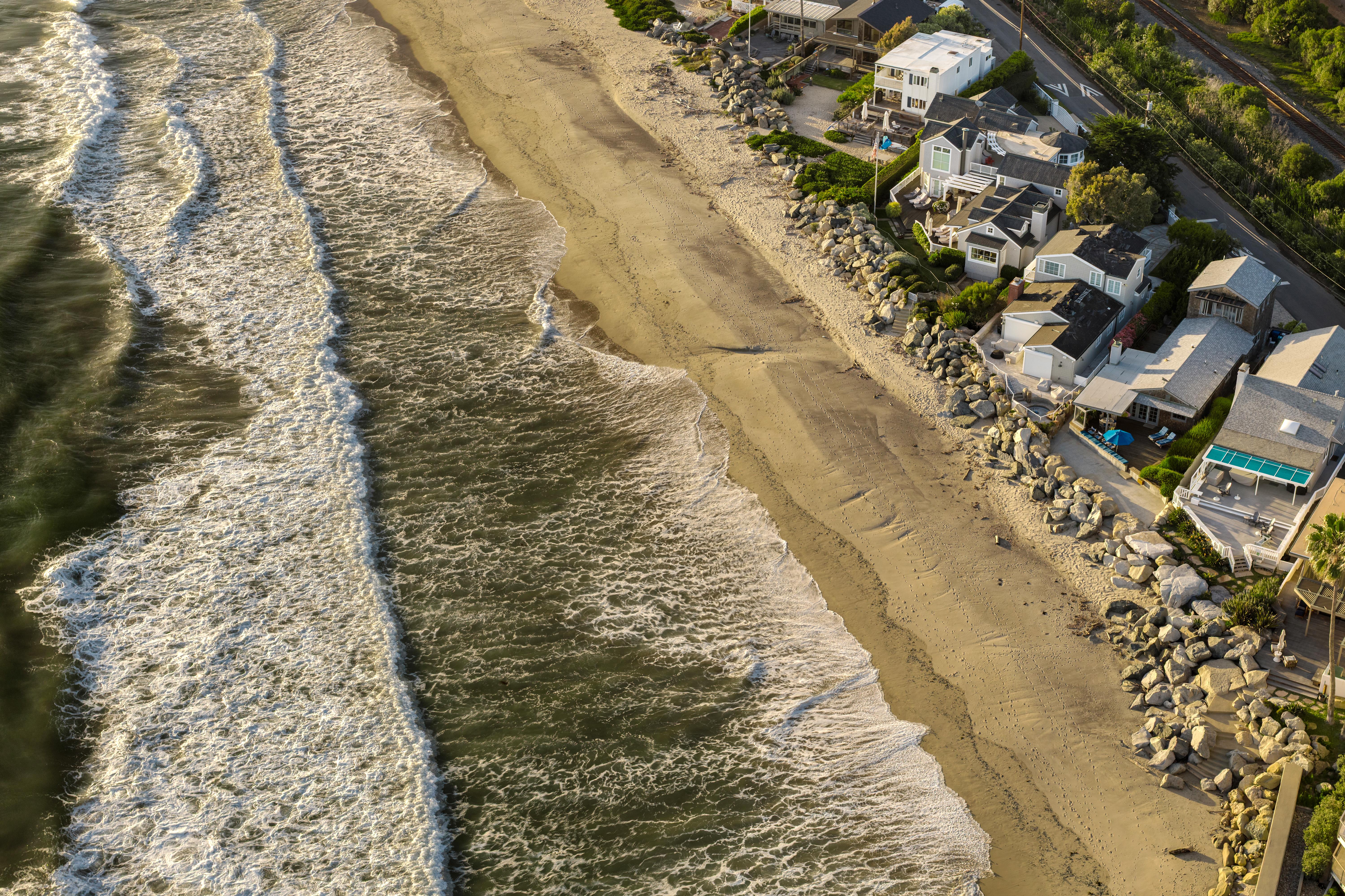 Virtual real estate photography of oceanfront bedroom at 3581 Padaro Ln, Carpinteria — professional real estate photography by VirTour Media