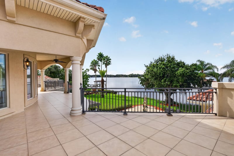 Balcony overlooking the water at 344 Broward Rd, Jacksonville, FL