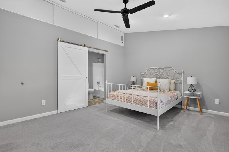 Bedroom wide angle view, photographed by Megapixeler on Birch Run E, Orange Park