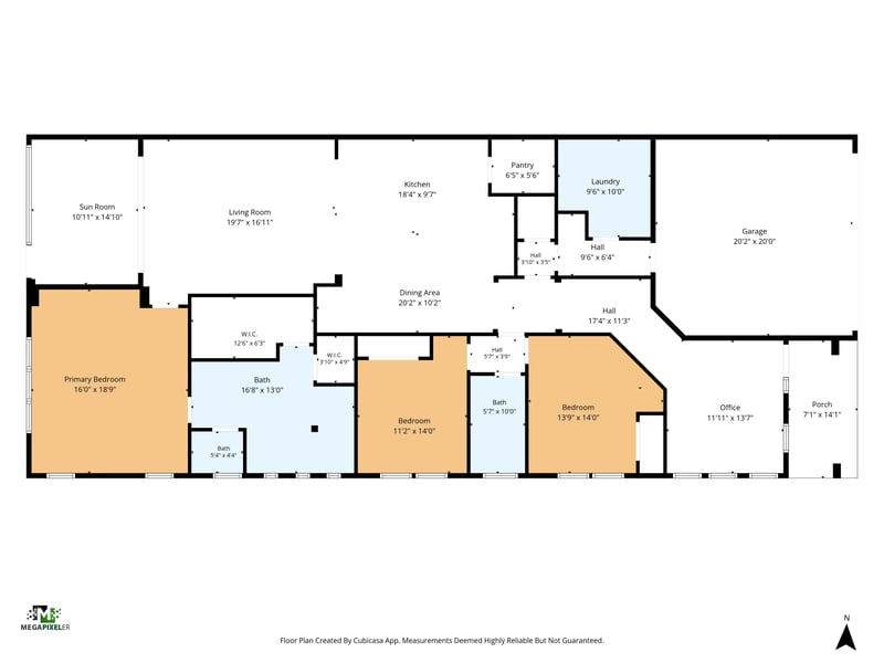 Floor plan of the home, photographed by Megapixeler on Lucena Ln, Jacksonville, FL