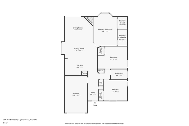 Floor plan 1 of 7776 Mactavish Way S, Jacksonville, FL 32244