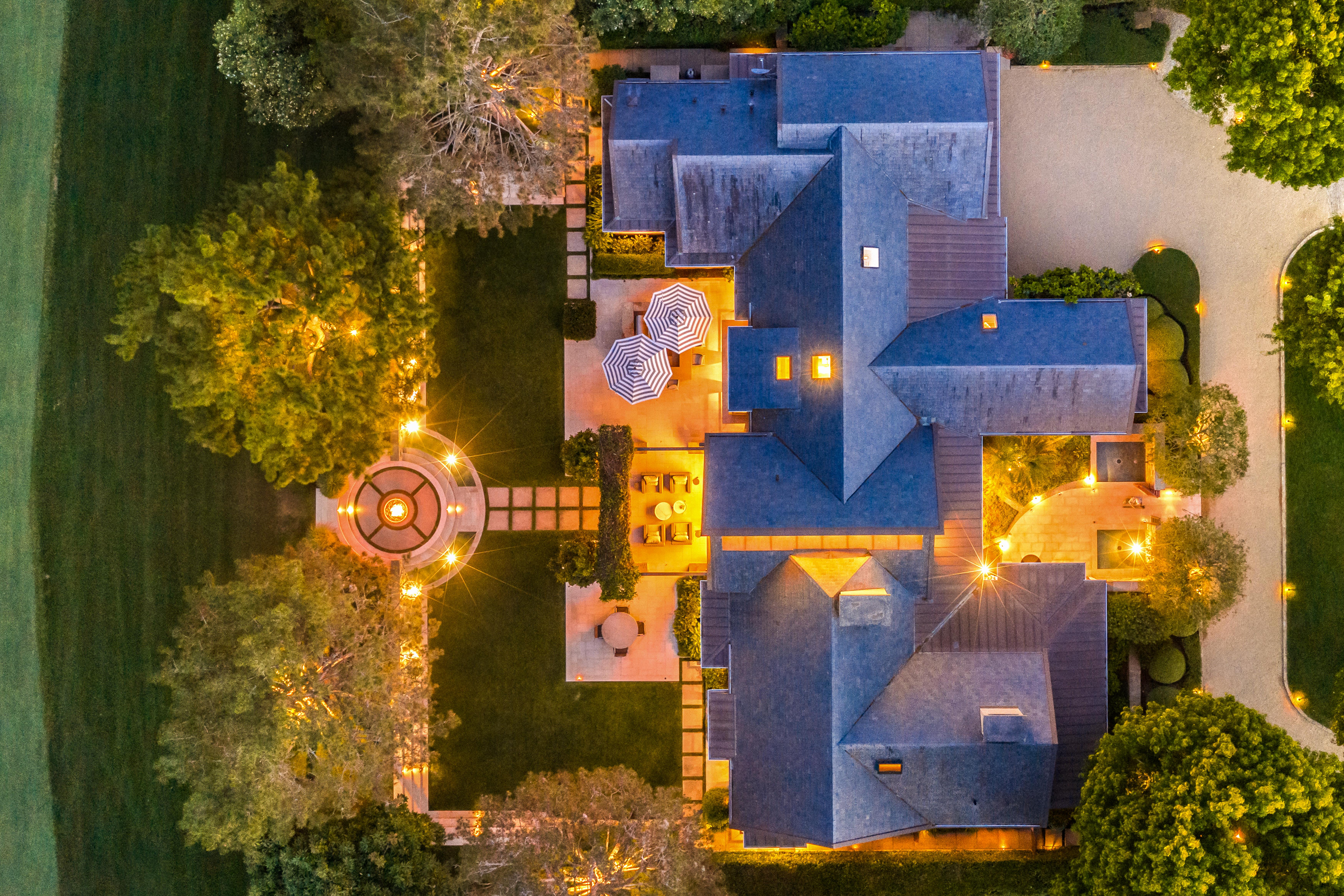 Real estate video production and FPV drone footage of the resort-caliber grounds and outdoor living at 468 Crocker Sperry Dr, Montecito — cinematic coverage of Southern California luxury real estate by VirTour Media. Our team captured aerial photography, a luxury property video, FPV video tour, Matterport 3D virtual tour, and 2D floor plan throughout the morning.