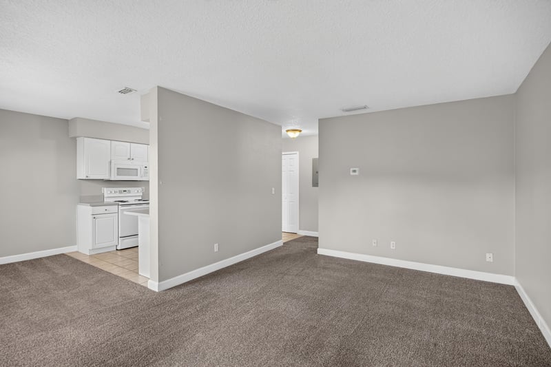 Entry into kitchen from living area at 1800 Park Ave apt 358, Orange Park, FL