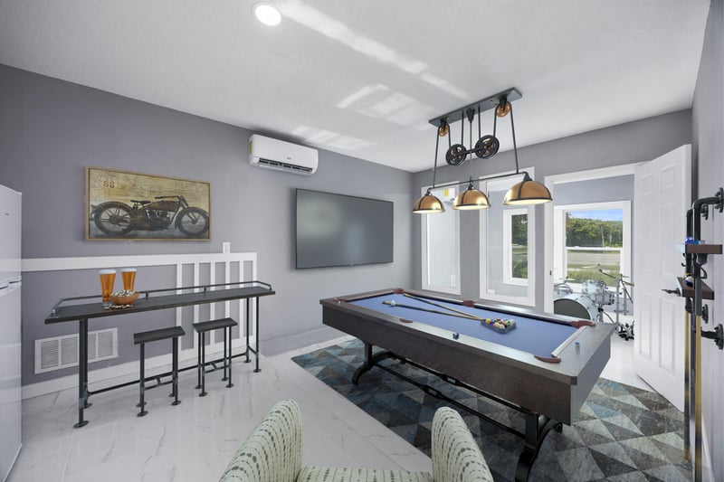Recreation Room Virtually Staged at 6698 A1A S, St. Augustine, FL 32080