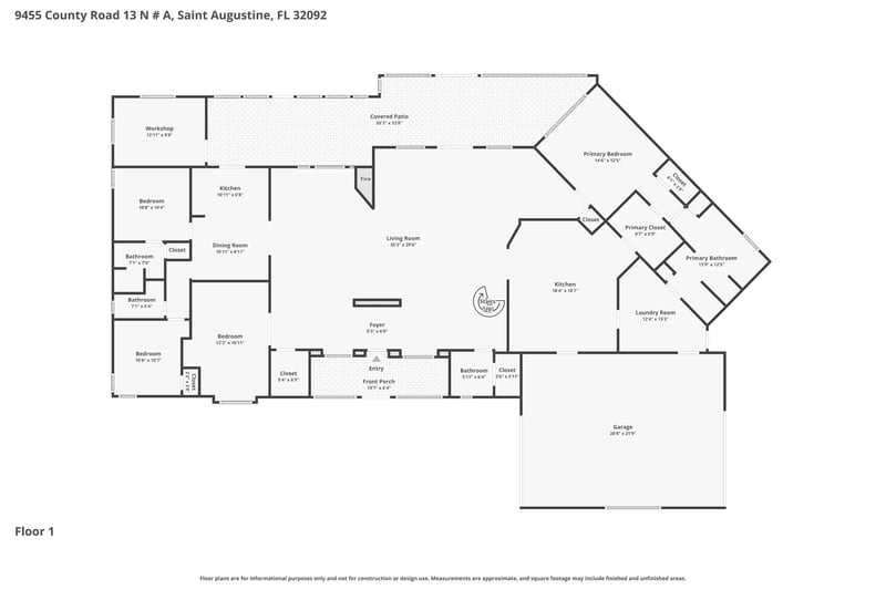 Floor plan 1 of 9455 County Rd 13 N a, St. Augustine, FL 32092