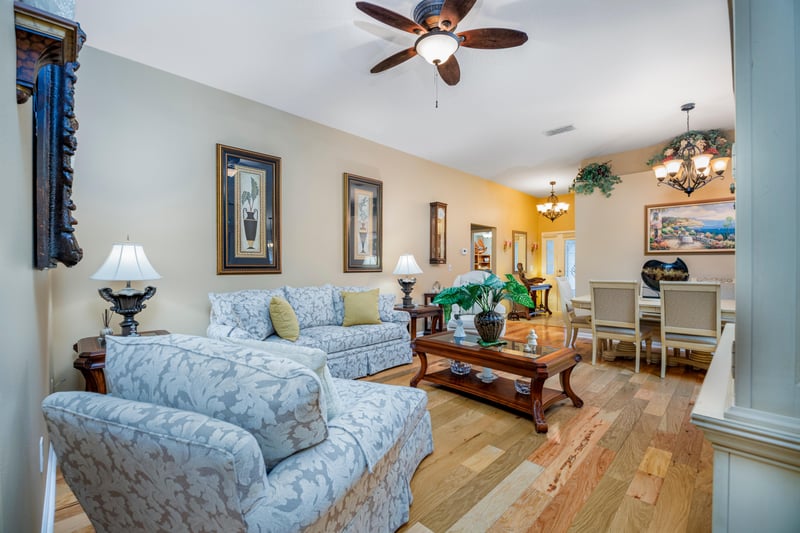 Family Room View to entry door at 153 Flower Of Scotland Ave, St. Johns, FL 32259