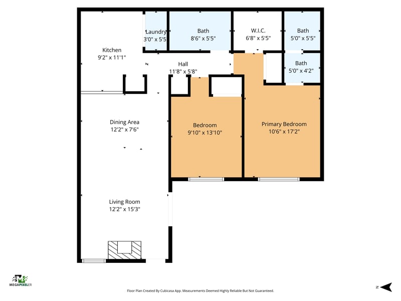 Floor plan 2 of 3801 Crown Point Rd #1292, Jacksonville, FL 32257