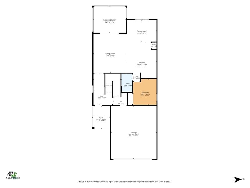 Floor plan 5 drawn by Megapixeler, Torres Trace, St. Augustine