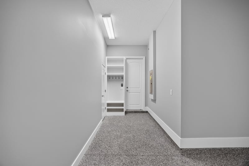 Hallway leading toward the garage at 186 Freshwater Dr