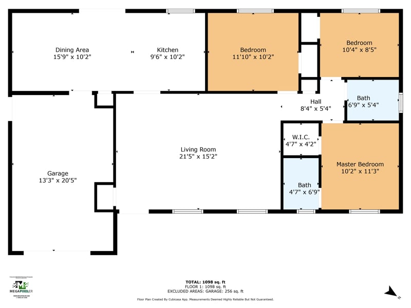 Floorplan at 1588 Rainbow Rd, Middleburg, FL 32068