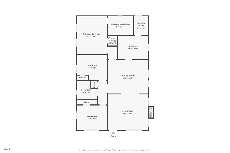 Floor plan 1 of 6560 Perry St, Jacksonville, FL 32208