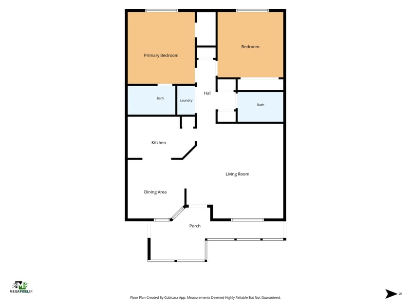 Floor plan 1 drawn by Megapixeler, 16th St, St. Augustine
