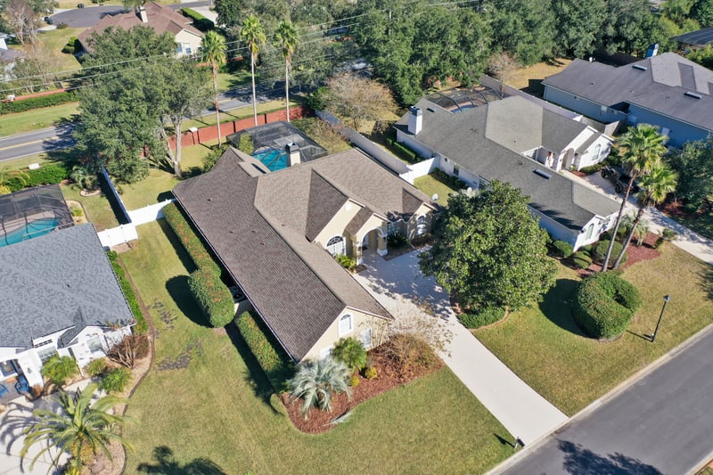 Diagonal from Drone at 320 Talwood Trce, Jacksonville, FL 32259