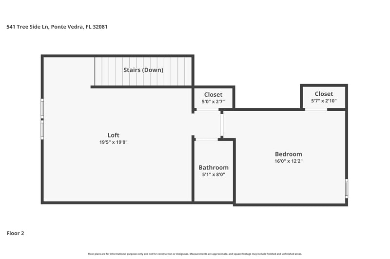 Floor plan 2 of 541 Tree Side Ln, Ponte Vedra Beach, FL 32081