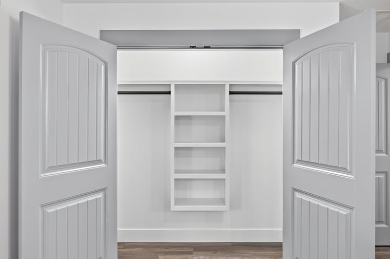 Closet with built-in shelving at 4800 Acacia St, Middleburg, FL 32068