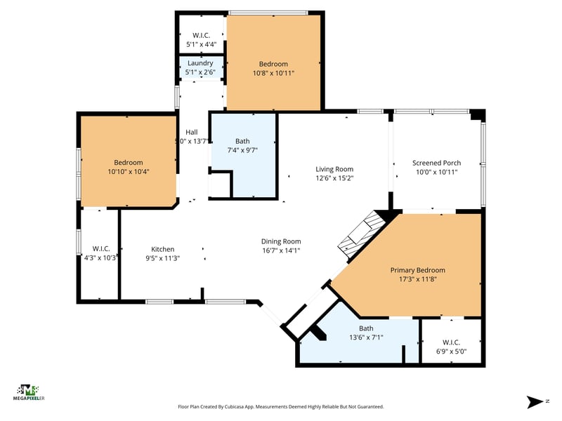 Floorplan at 1800 The Greens Way apt 302, Jacksonville Beach, FL 32250