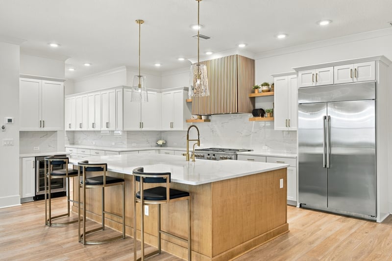 Kitchen with pendant lighting and island at 907 Seagrove Dr, Ponte Vedra Beach, FL 32081