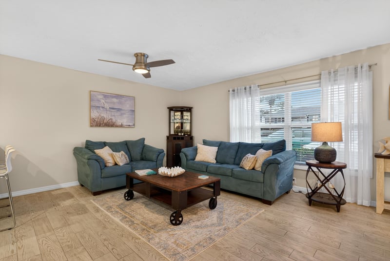 Living Room A2 - Brighter - Softer Color at 695 A1A N unit 38, Ponte Vedra Beach, FL 32082