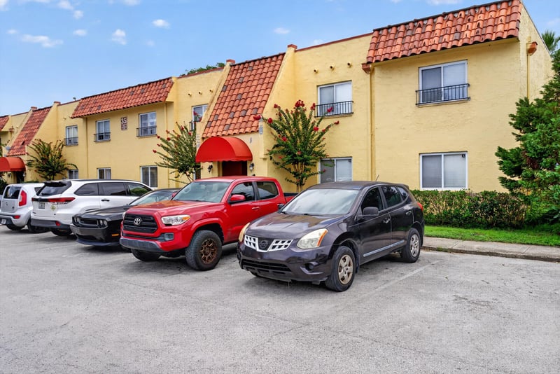 Close view of parking area at 3866 Campenero Ct unit 6, Jacksonville, FL 32217