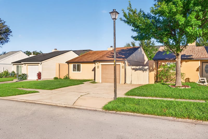 Street view of front exterior and lawn at 8177 Virgo St, Jacksonville, FL 32216