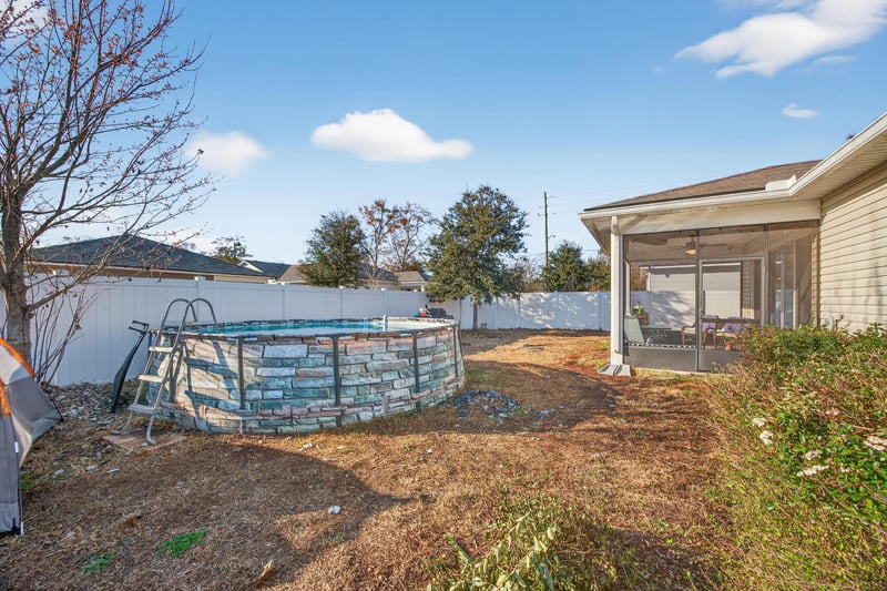 Backyard at 6308 Thatcher, Jacksonville, FL 32222