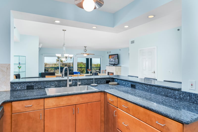 Kitchen view at 7790 A1A S #104, St. Augustine, FL 32080