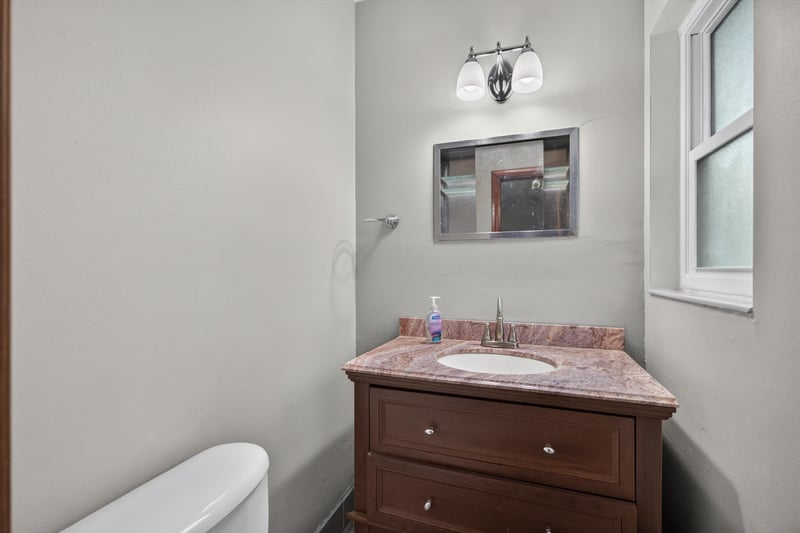 Bathroom with dark wood vanity at 11462 Elane Dr, Jacksonville, FL