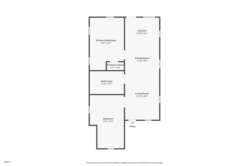 Floor plan 1 of 1169 Orton St, Jacksonville, FL 32205