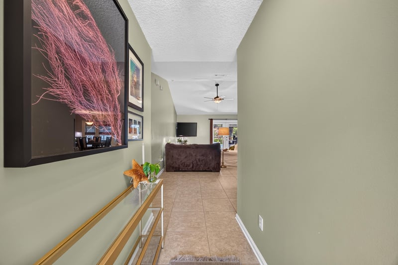 Entry hallway leading to living area at 1589 Backwater Drive, Middleburg, FL 32068