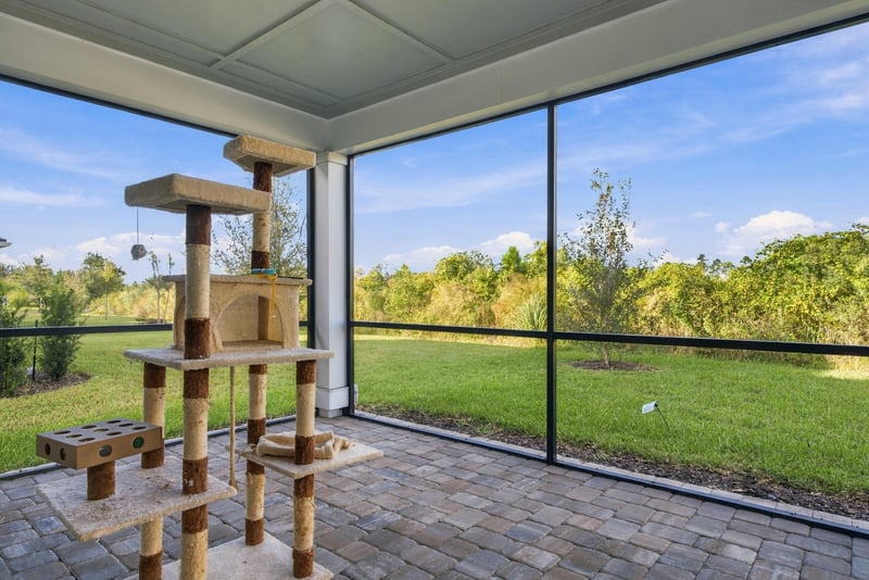 Screened porch area, photographed by Megapixeler on Torres Trace, St. Augustine
