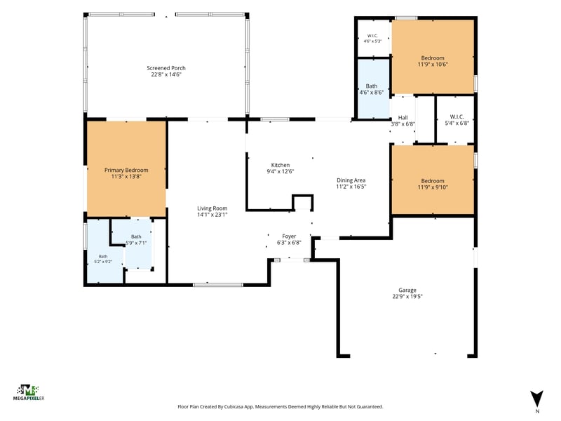 Floor plan of the home at 551 Deltona Blvd, St. Augustine, FL 32086