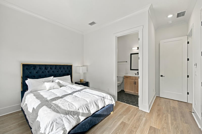 Bedroom with closet and nightstand at 907 Seagrove Dr, Ponte Vedra Beach, FL 32081