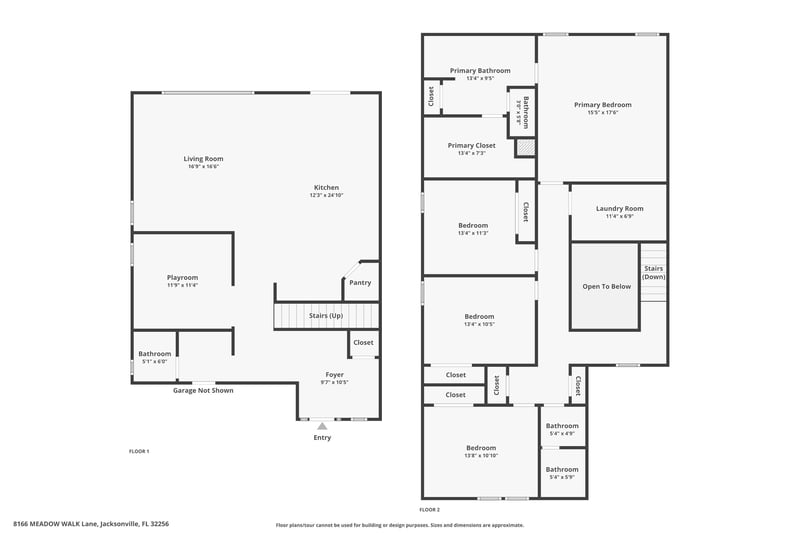 Floor plan 1 of 8166 Meadow Walk Ln, Jacksonville, FL 32256