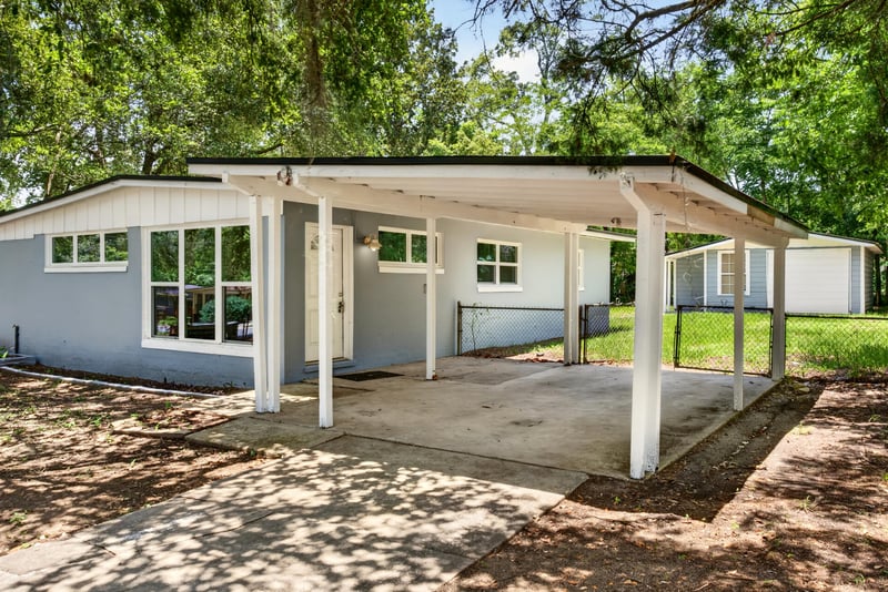 Carport and side entry door at 1928 Montmarte Dr, Jacksonville, FL 32210