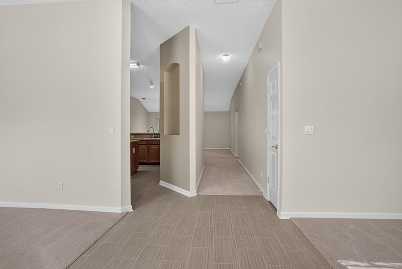 Entry hallway with tile flooring at 299 John's Creek Pkwy, St. Augustine, FL 32092