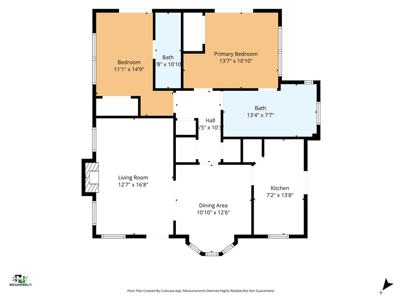 Floorplan at 3766 Sommers St, Jacksonville, FL 32205