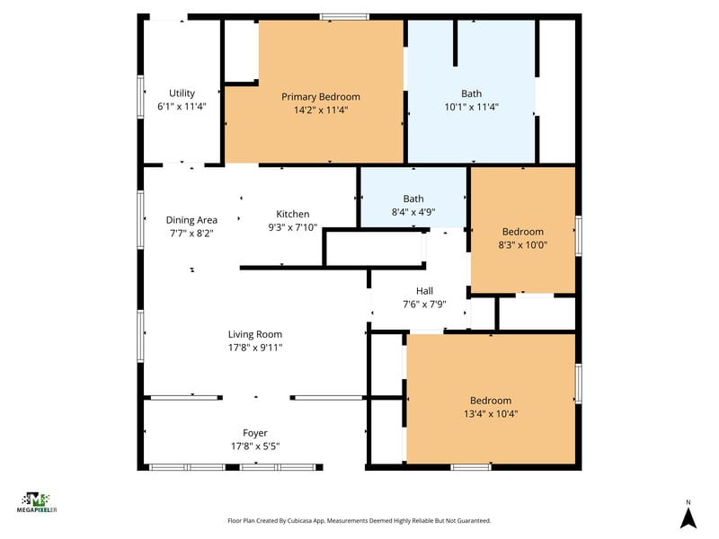 Floorplan at 3425 Greenbrier Dr, Jacksonville, FL 32254