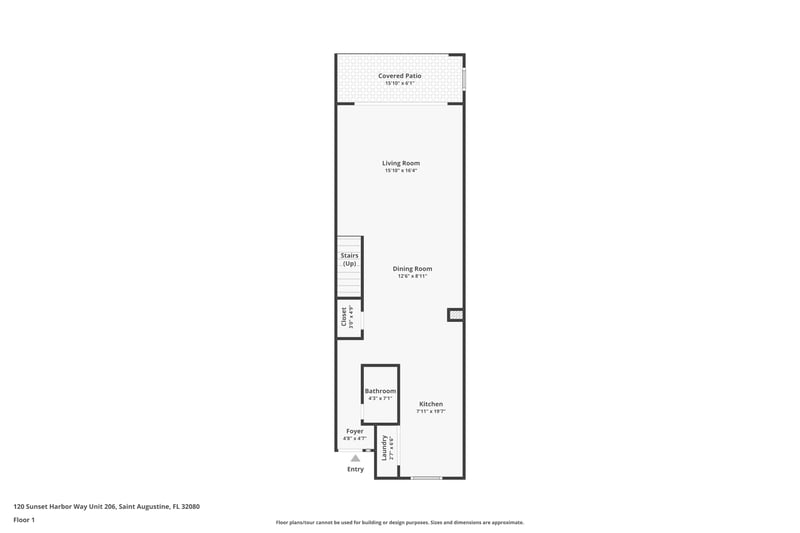 Floor plan 2 of 120 Sunset Harbor Way unit 206, St. Augustine, FL 32080
