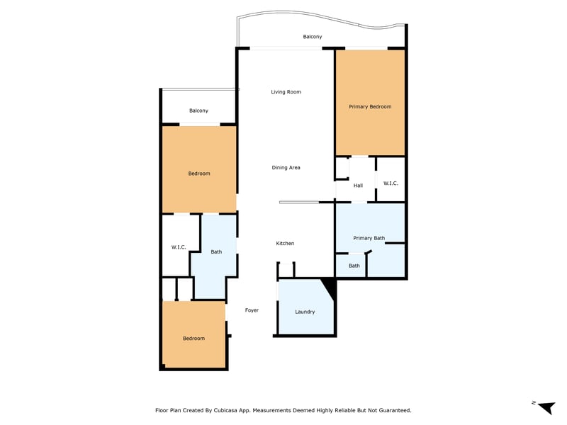 Floor plan 1 of 2 Oceans W Blvd, Daytona Beach, FL 32118
