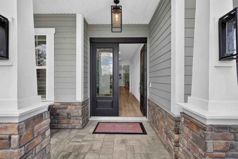 Entry hallway viewed from the open front door at 785 Back Creek Dr, St. Augustine, FL 32092