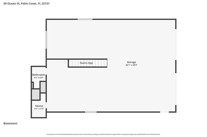 Floor plan 1 of 59 ocean street, Palm Coast, FL 32137