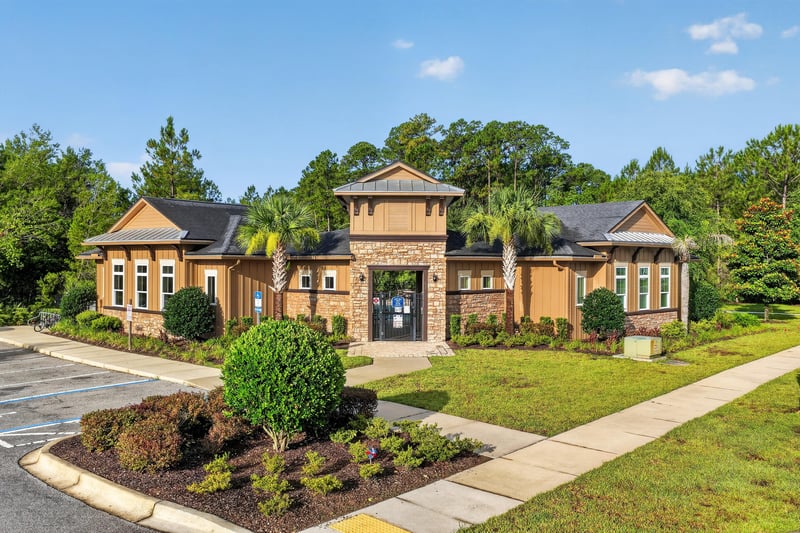 Community clubhouse building in Andalusia