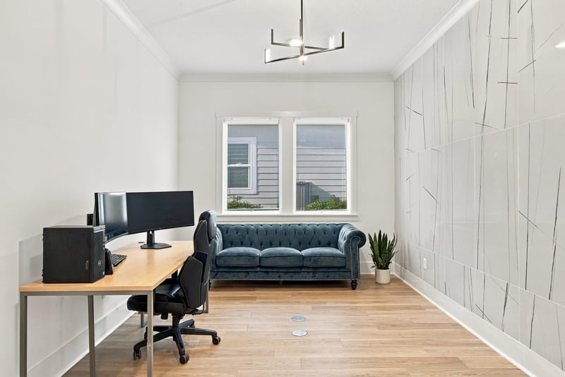 Flex room with desk and window seating at 907 Seagrove Dr, Ponte Vedra Beach, FL 32081