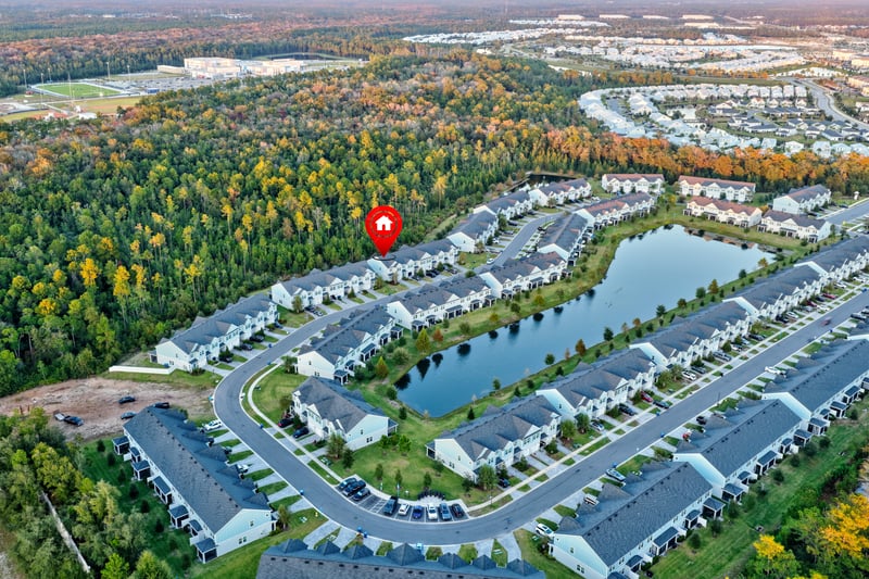 Aerial at 202 Boracay Cir, St. Johns, FL 32259