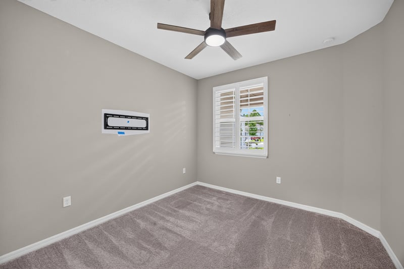 Bedroom with carpet and ceiling fan at 171 Oyster Shell Ter, Nocatee, FL 32081