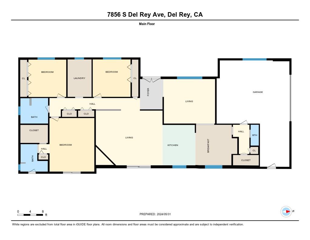 Floor plan 1 for 7856 S Del Rey Ave