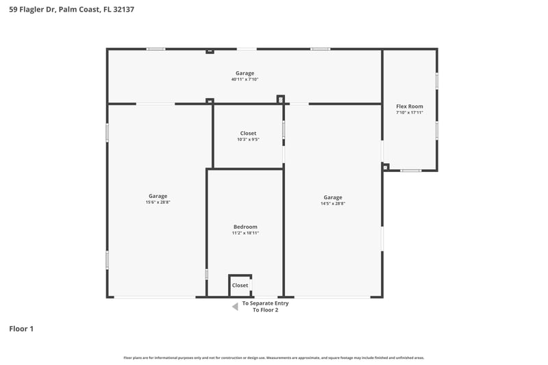 Floor plan 1 of 59 Flagler Dr, Palm Coast, FL 32137